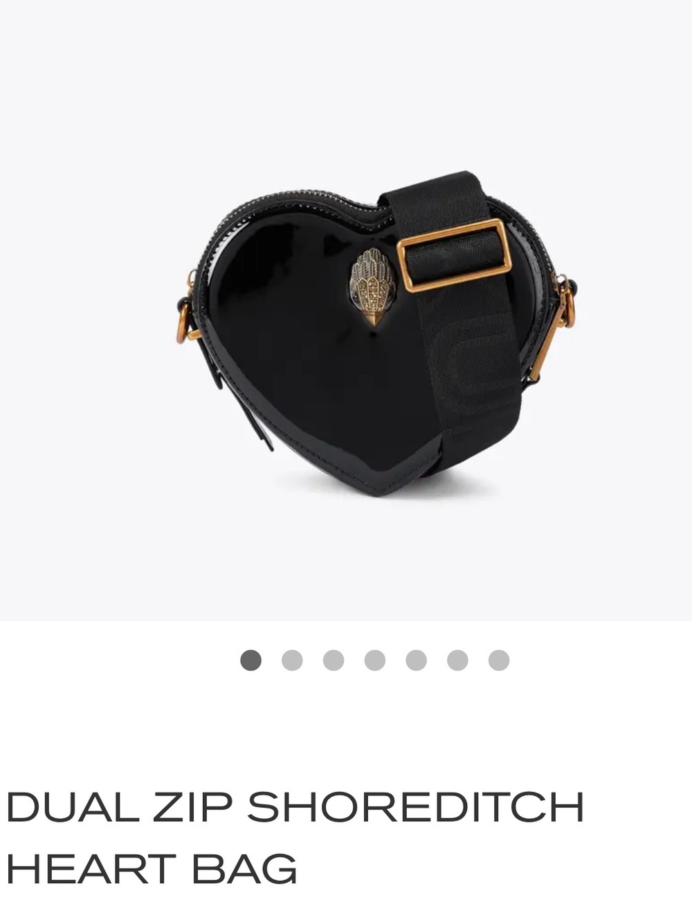 Kurt Geiger Dual Zip Shoreditch Heart Bag - Picture 5 of 10